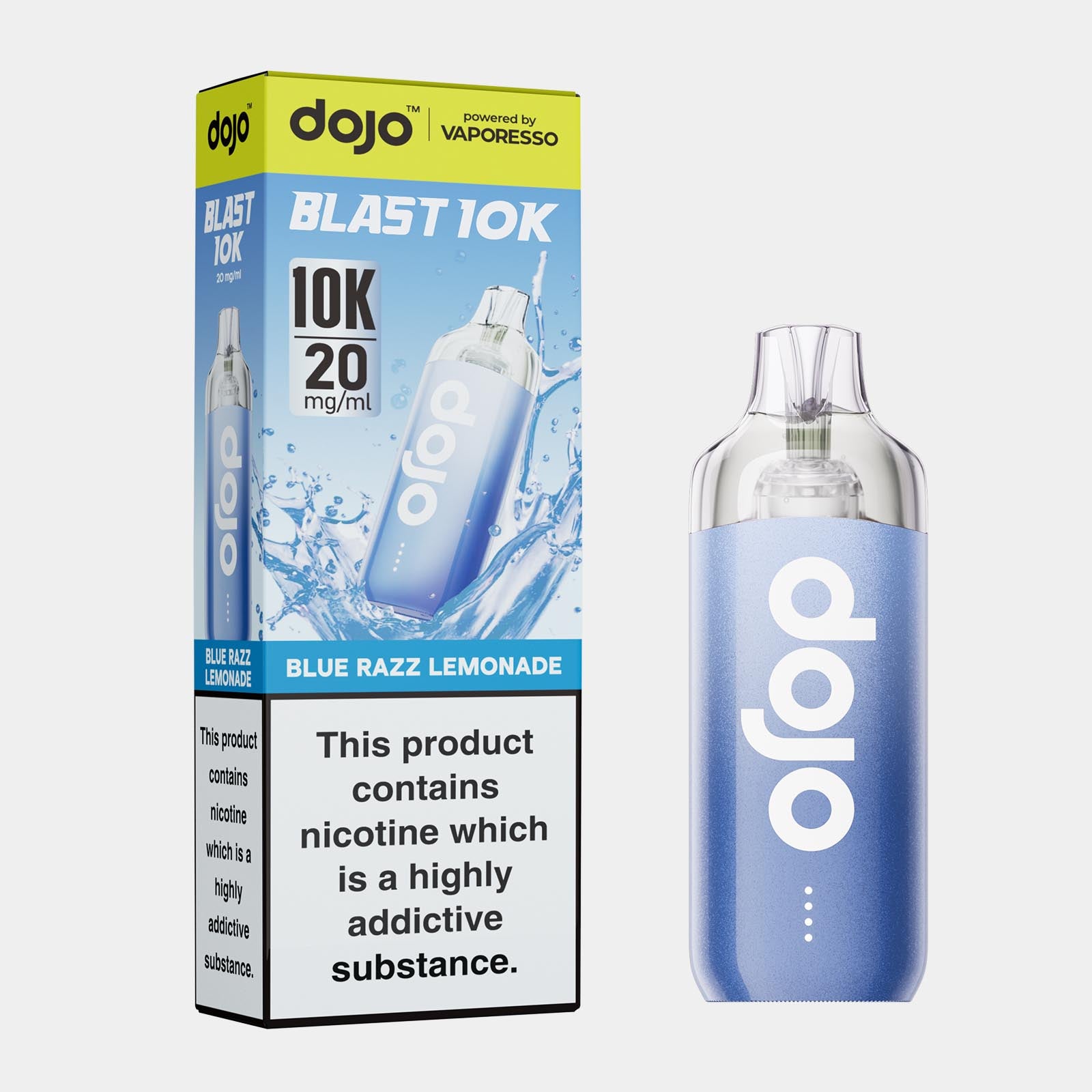 Blue Razz Lemonade – Dojo Blast 10K Vape Kit (2ml + 10ml Refillable Pod)