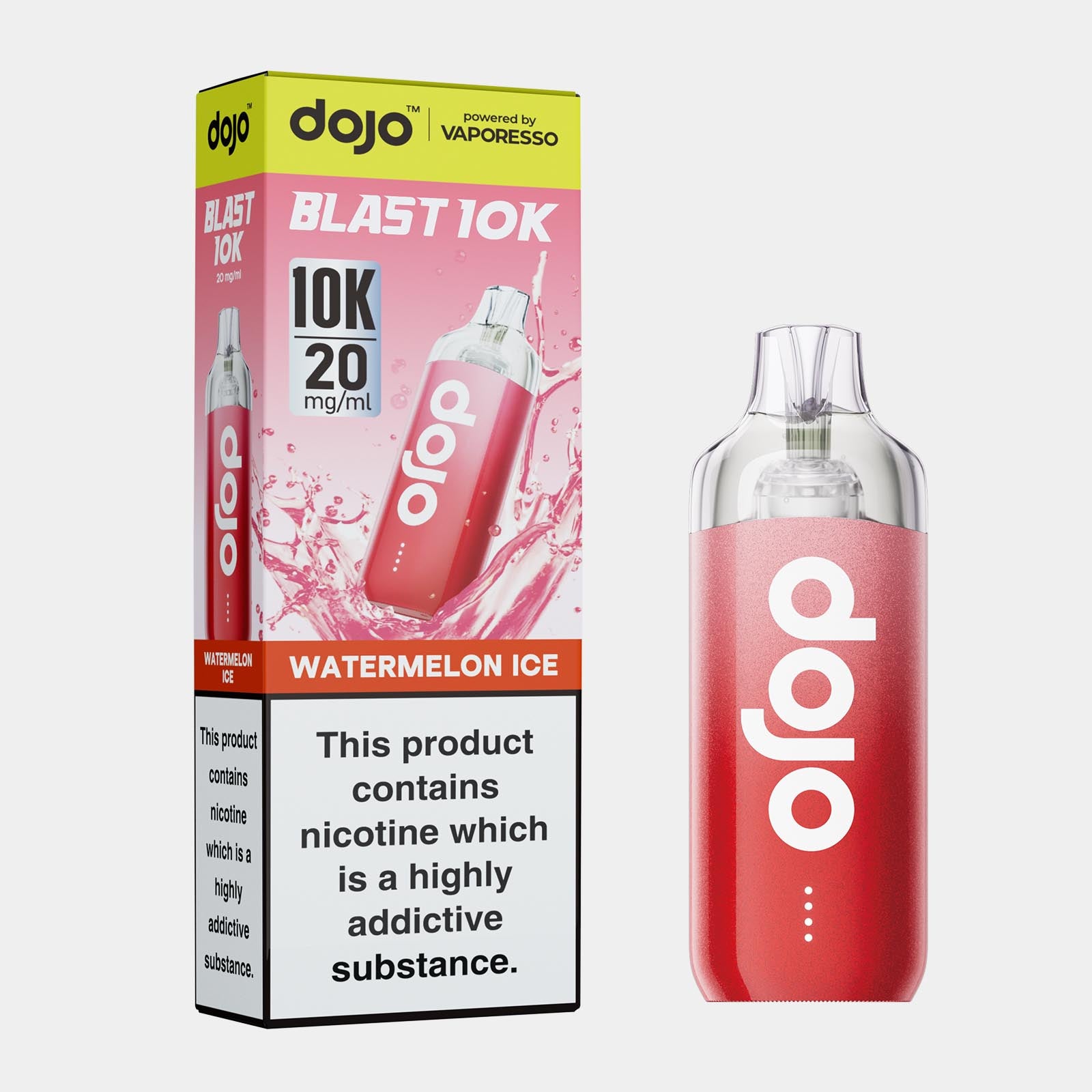 Watermelon Ice – Dojo Blast 10K Vape Kit (2ml + 10ml Refillable Pod)