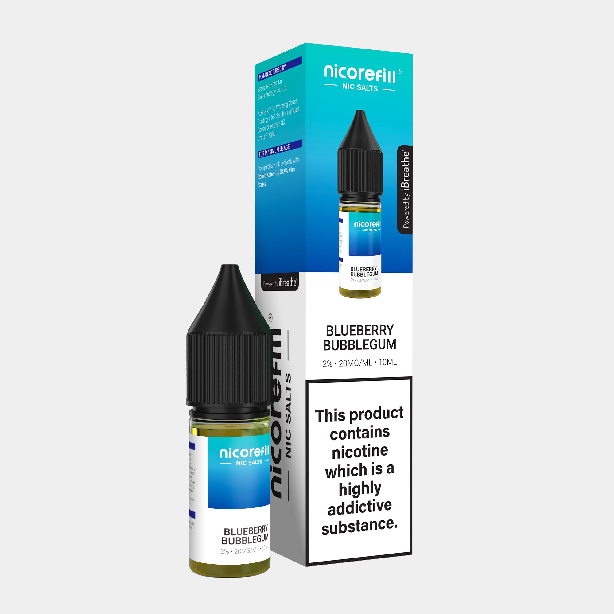 Blueberry Bubblegum – Nicorefill Nic Salt (10ml)