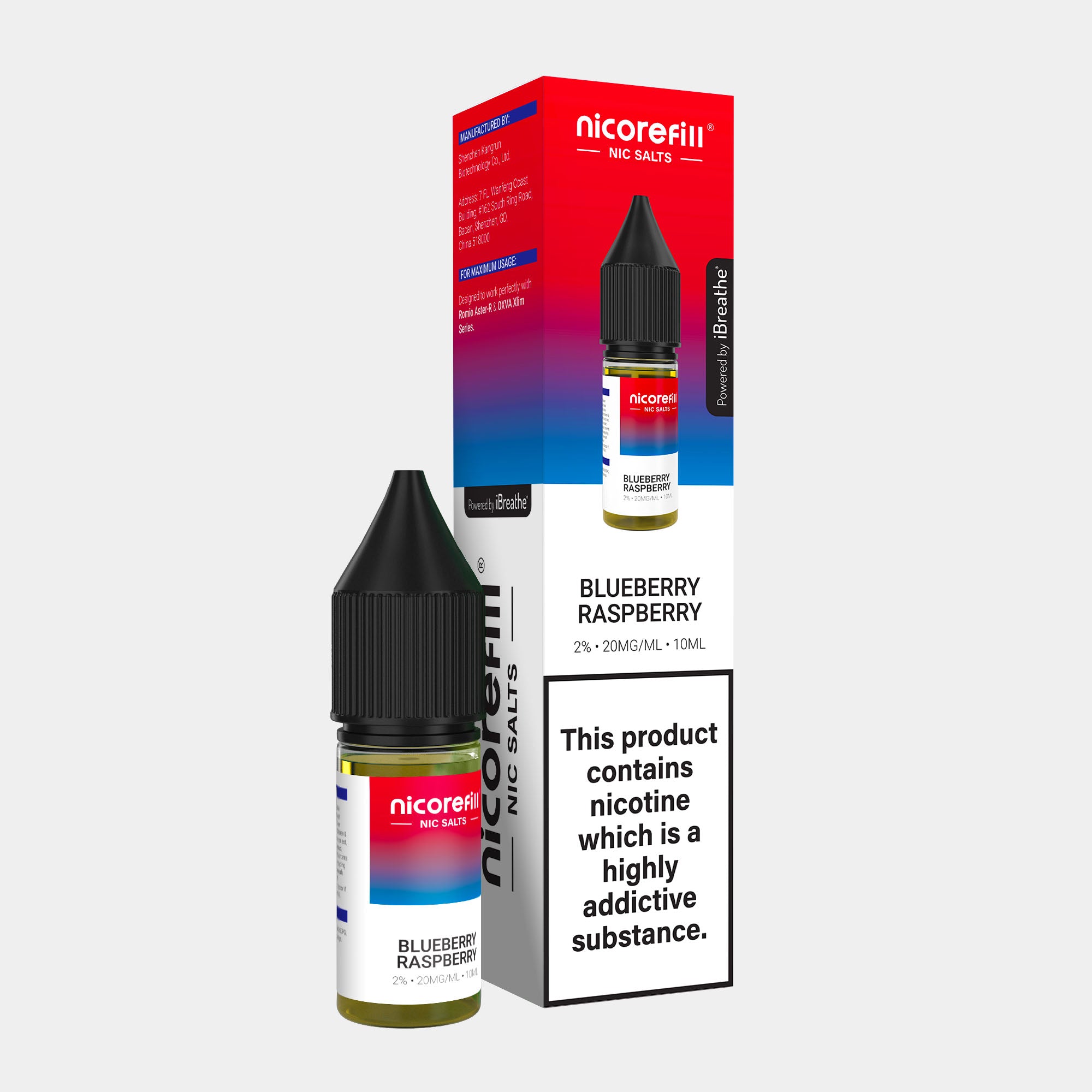 Blueberry Raspberry – Nicorefill Nic Salt (10ml)