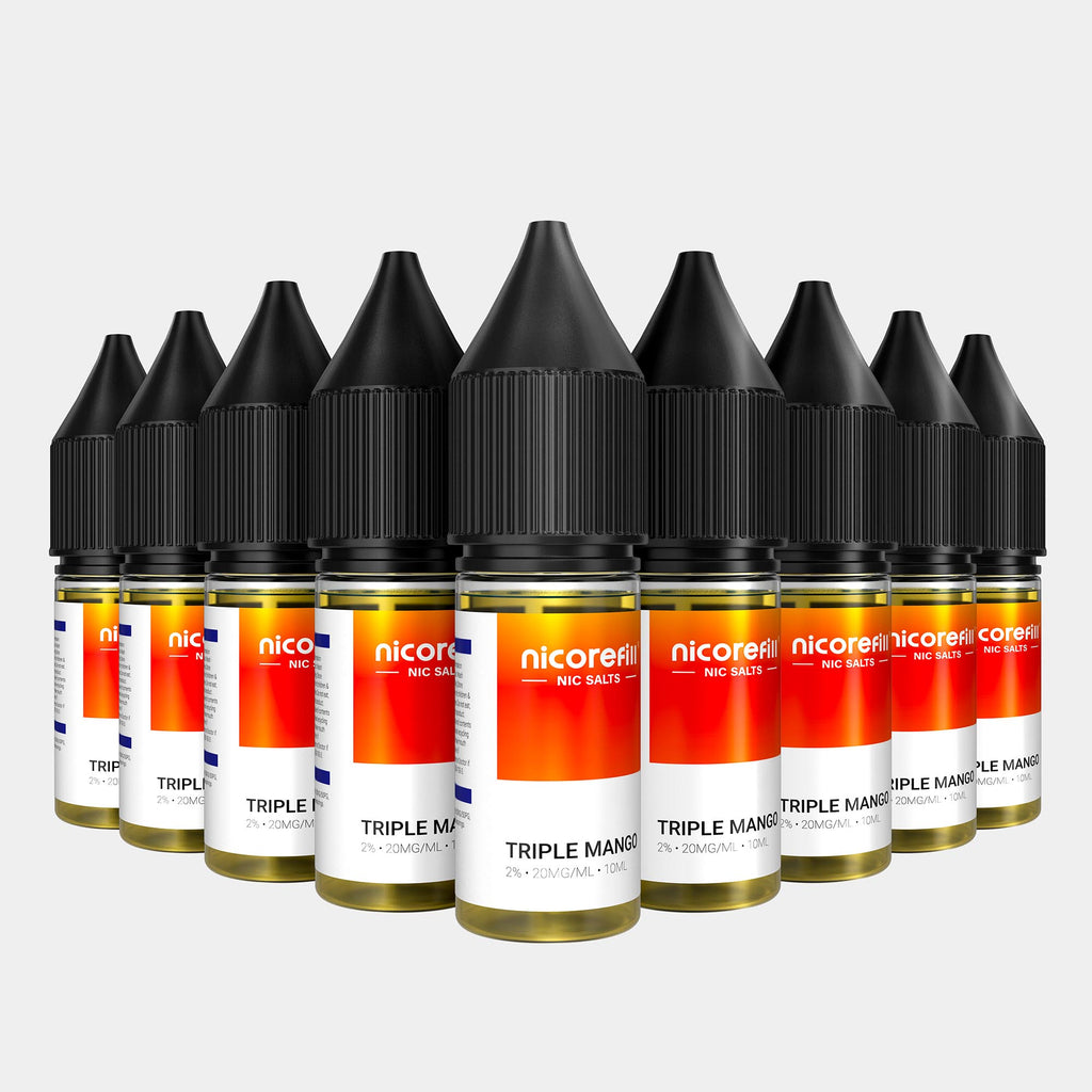 Nicorefill Nic Salt E-Liquid 10 x 10ml Multibuy