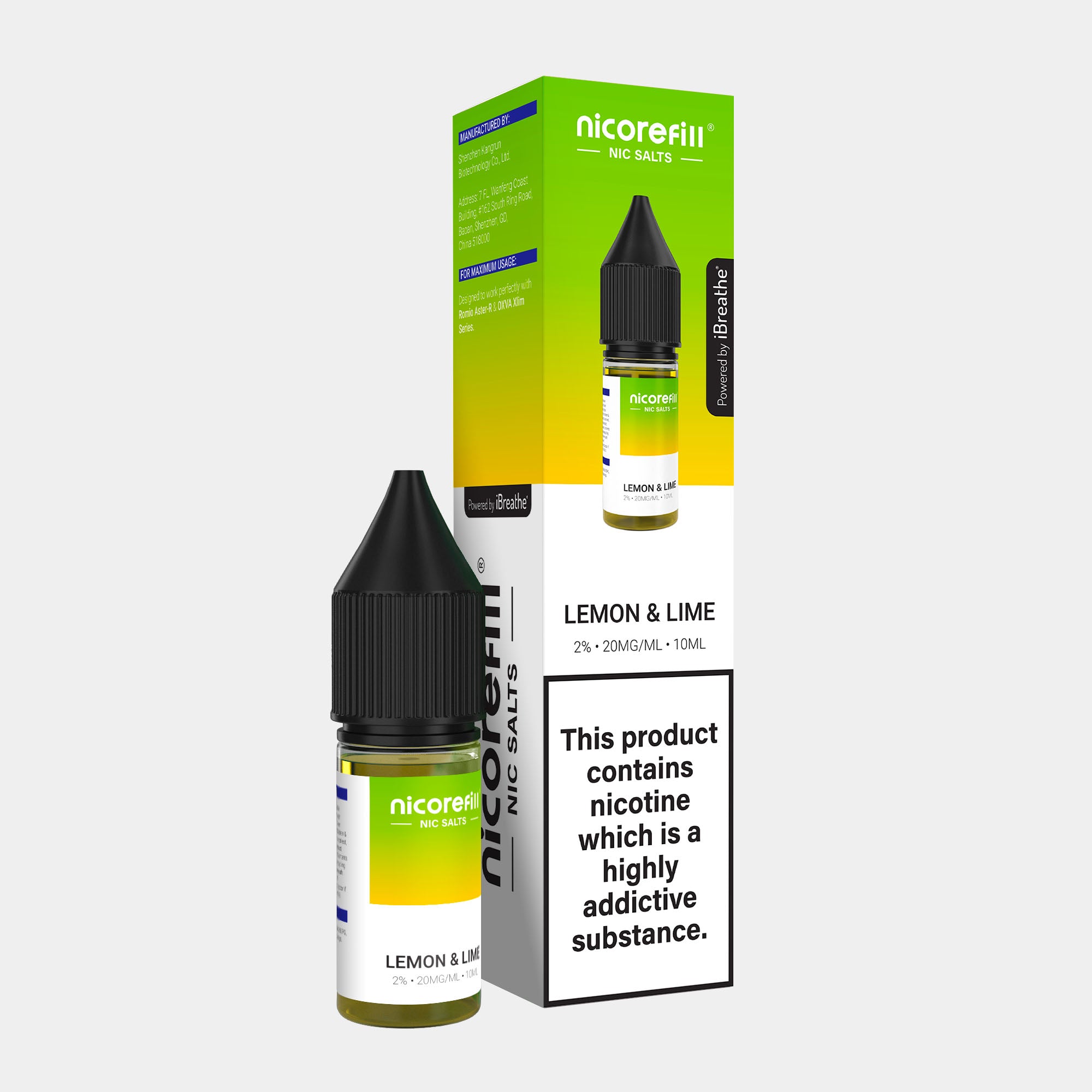 Lemon & Lime – Nicorefill Nic Salt (10ml)