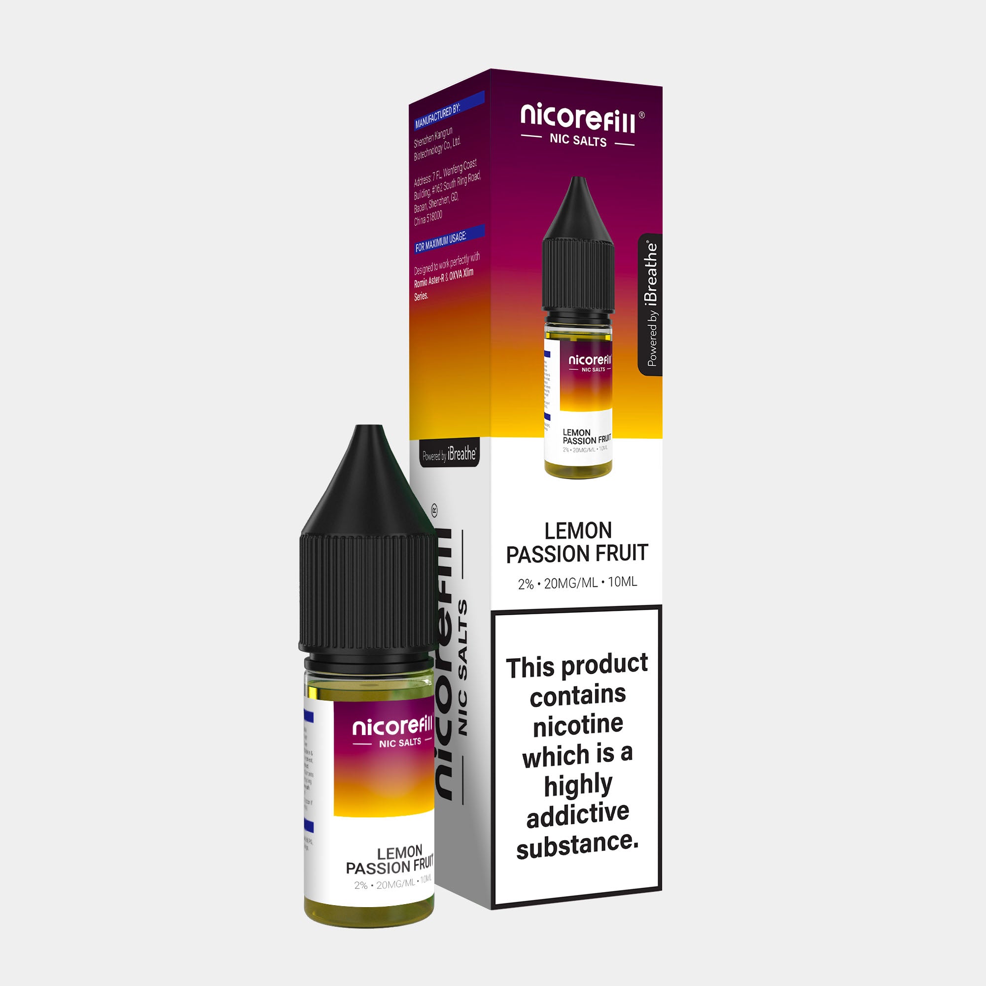 Lemon Passion Fruit – Nicorefill Nic Salt (10ml)