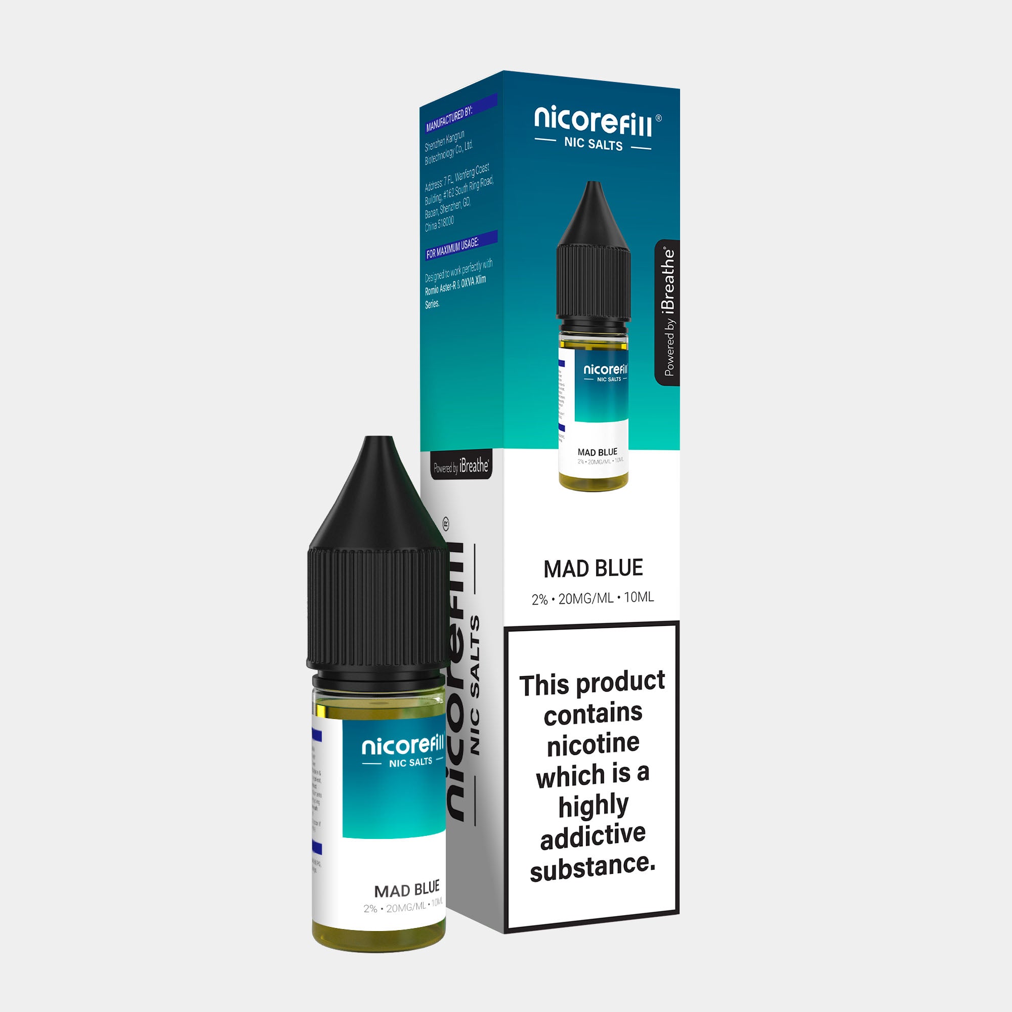 Mad Blue – Nicorefill Nic Salt (10ml)