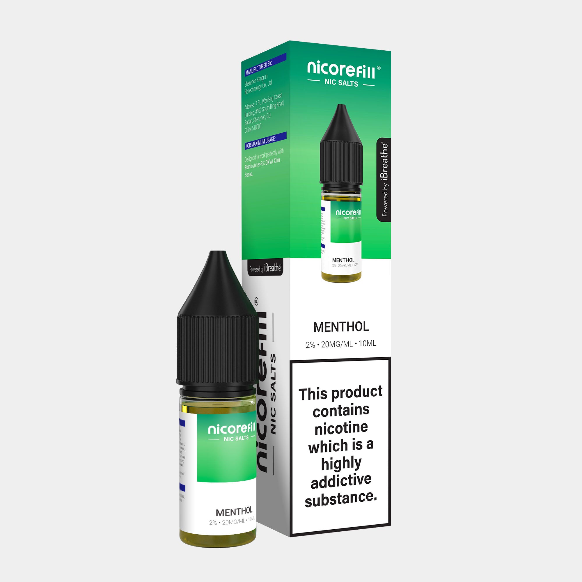Menthol – Nicorefill Nic Salt (10ml)