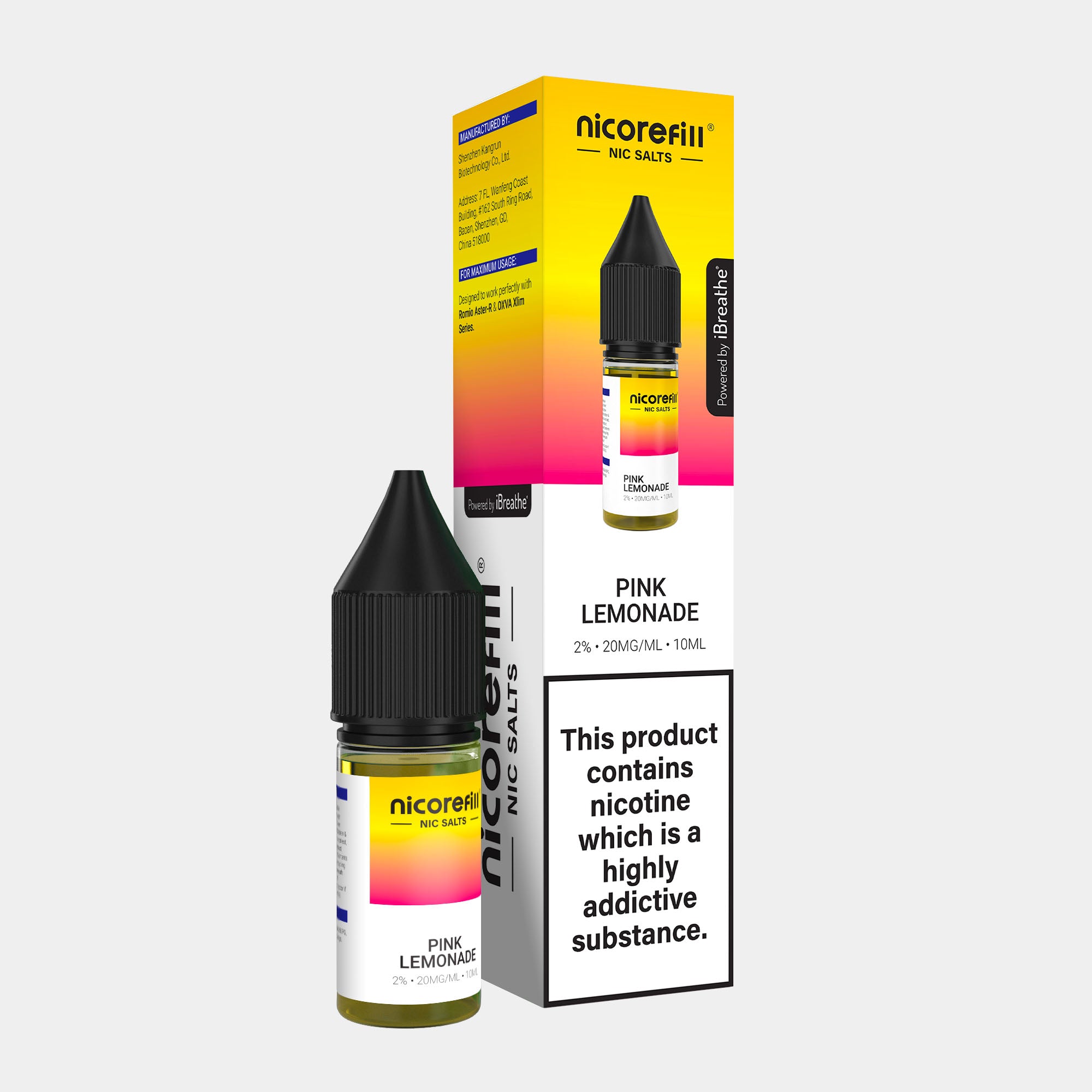 Pink Lemonade – Nicorefill Nic Salt (10ml)