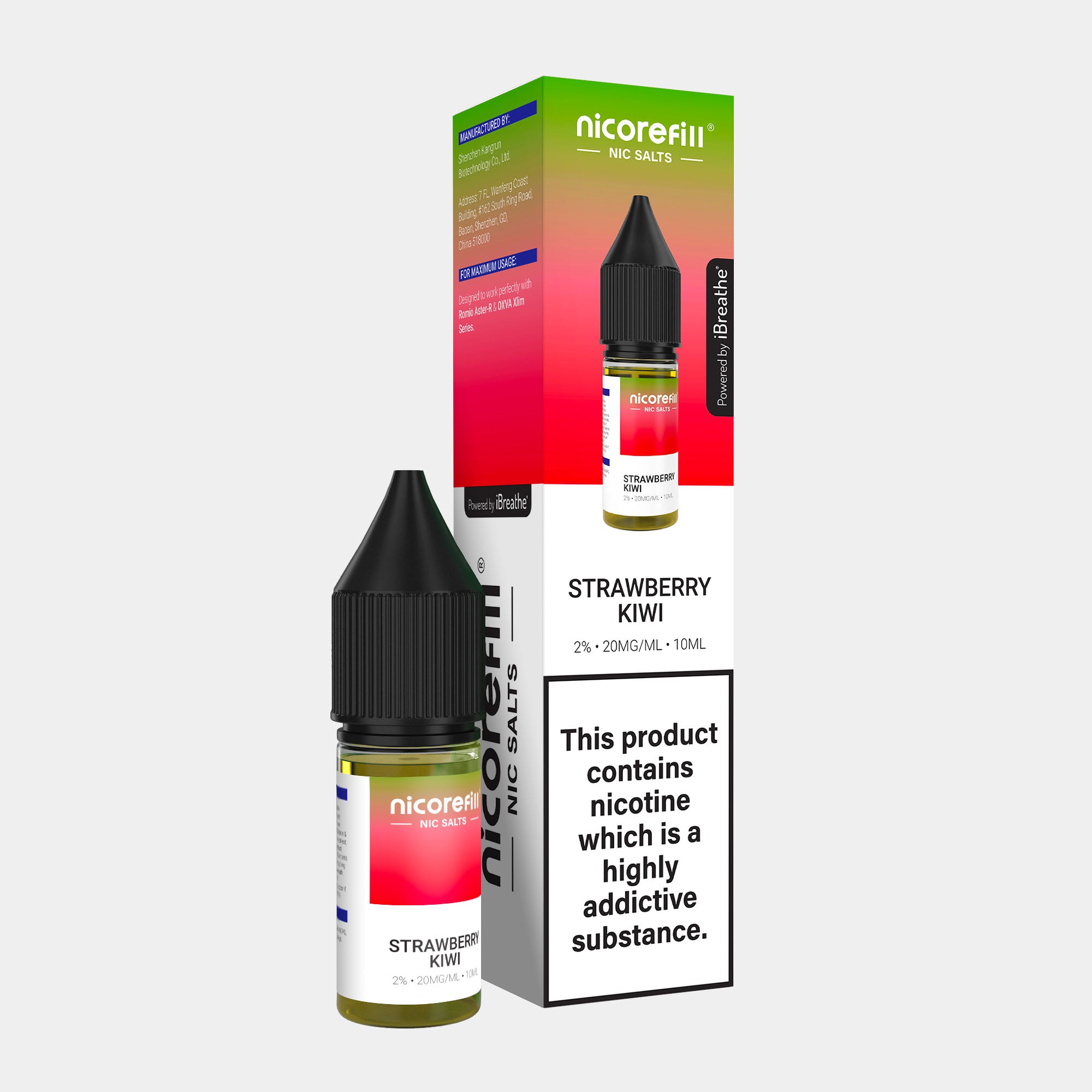 Strawberry Kiwi – Nicorefill Nic Salt (10ml)