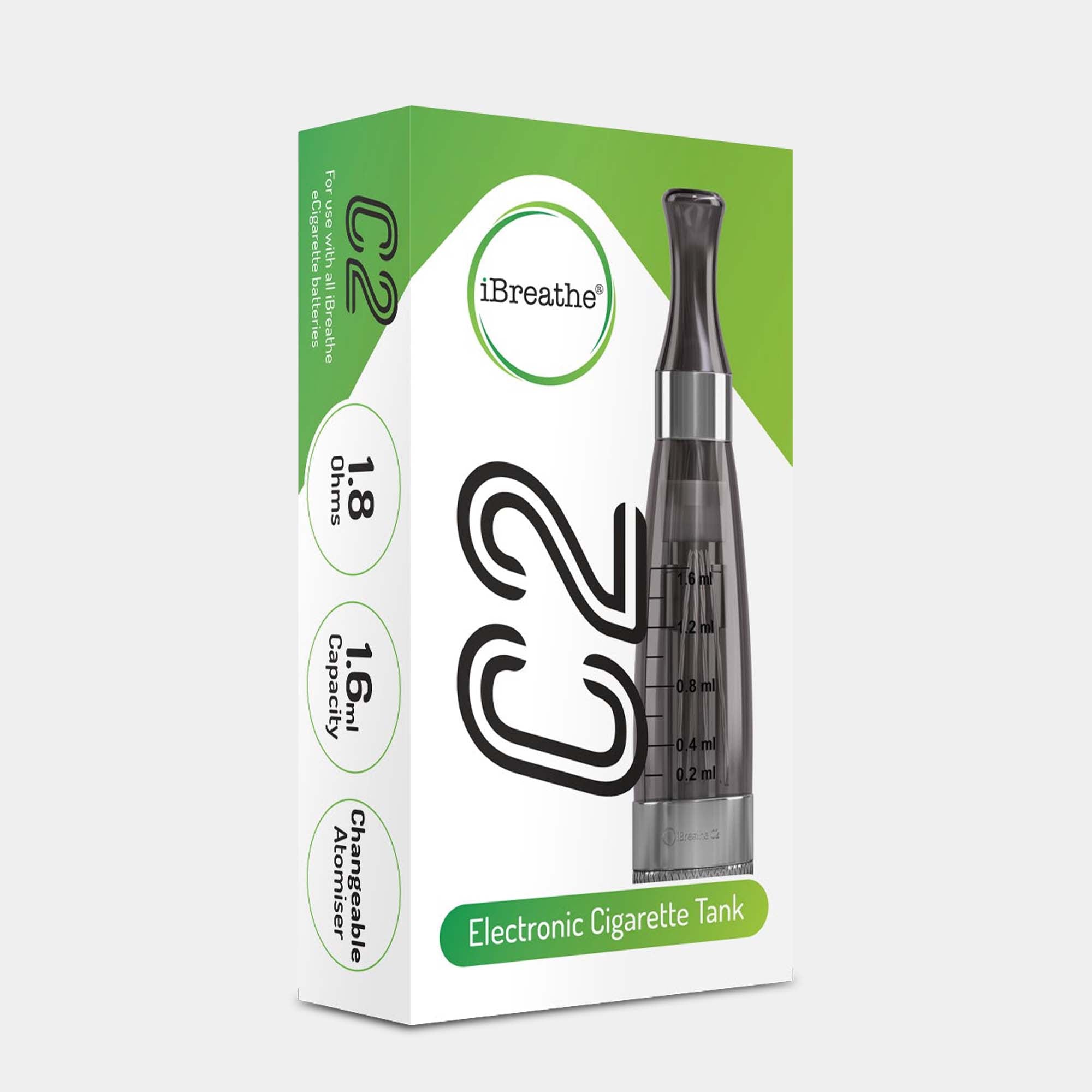 iBreathe C2 Replacement Tank (1.6ml / 1.8 Ohm)