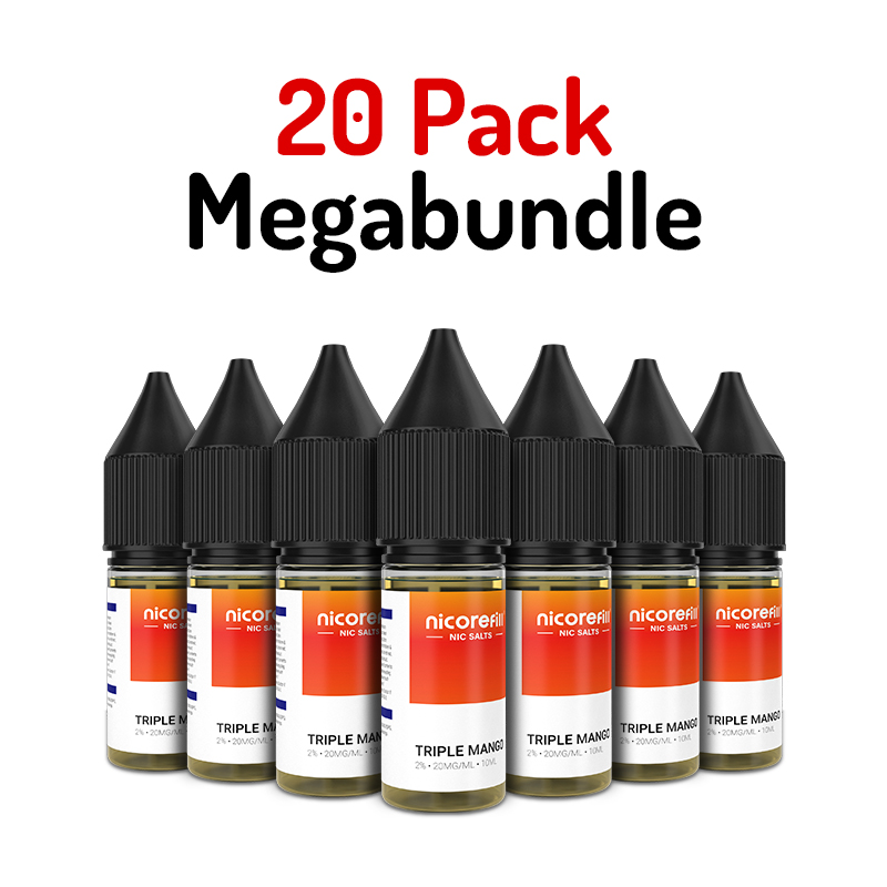 20 Pack Nicorefill 10ml Nic Salt E-Liquid