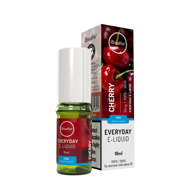 iBreathe Premium E-Liquid - Cherry iBreathe High PG E-Liquid Cherry 10ml