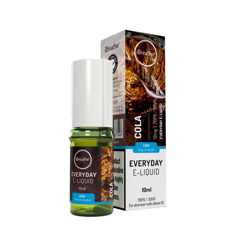 iBreathe Premium E-Liquid - Cola iBreathe High PG E-Liquid Cola 10ml