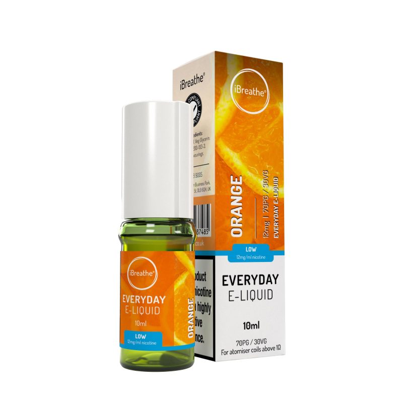 iBreathe Premium E-Liquid - Orange iBreathe High PG E-Liquid Orange 10ml