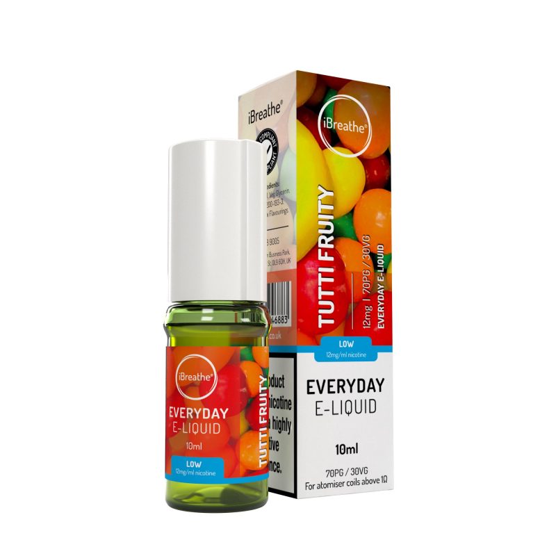 iBreathe Premium E-Liquid - Tutti Fruity iBreathe High PG E-Liquid Tutti Fruity 10ml