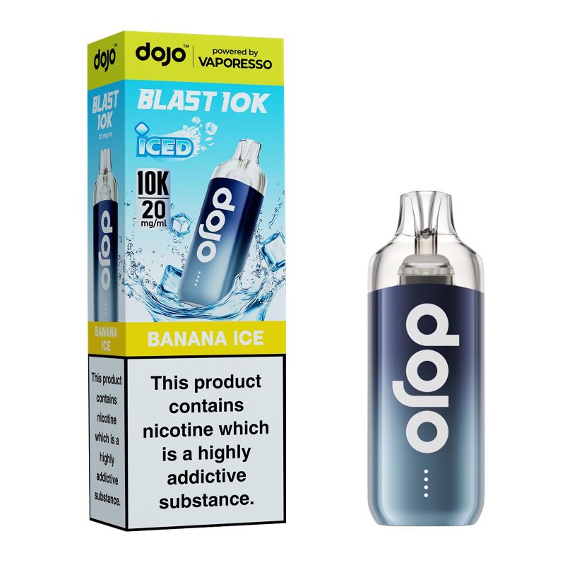 Dojo Blast 10K - Banana Ice Banana Ice – Dojo Blast 10K Vape Kit (2ml + 10ml Refillable Pod)