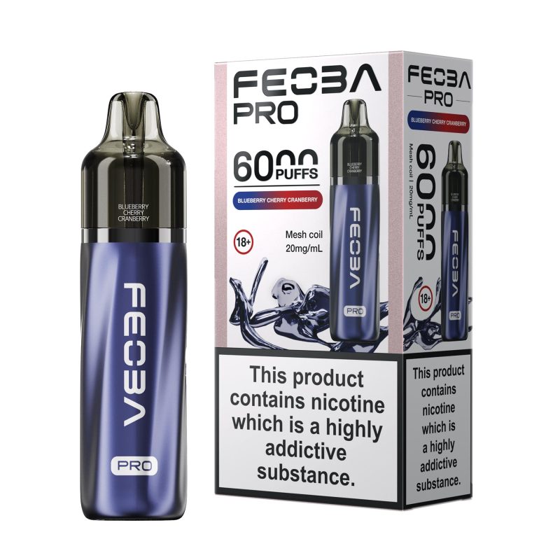 Feoba Pro 6000 Vape Kit - Blueberry Cherry Cranberry Blueberry Cherry Cranberry – Feoba Pro 6000 Vape Kit (2ml + 10ml Refillable Pod)