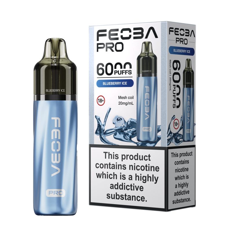 Feoba Pro 6000 Vape Kit - Blueberry Ice Blueberry Ice – Feoba Pro 6000 Vape Kit (2ml + 10ml Refillable Pod)