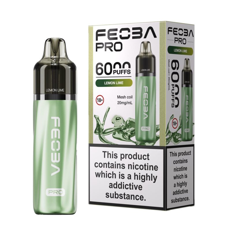 Feoba Pro 6000 Vape Kit - Lemon Lime Lemon Lime – Feoba Pro 6000 Vape Kit (2ml + 10ml Refillable Pod)