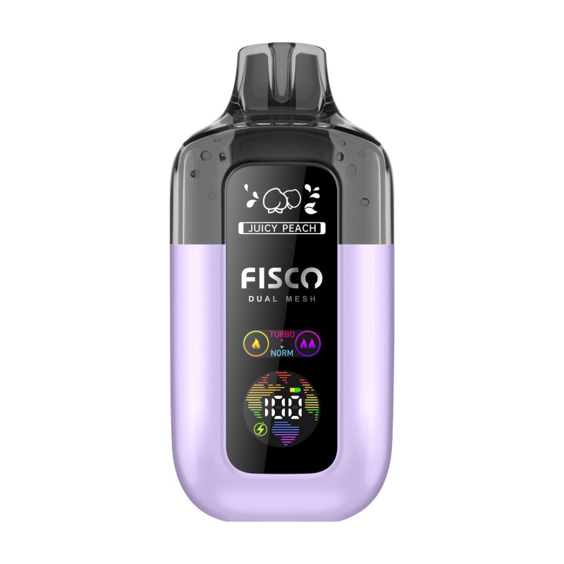 Juicy Peach – Fisco Point Pro 7000 Vape Kit (2ml + 10ml Refillable Pod)
