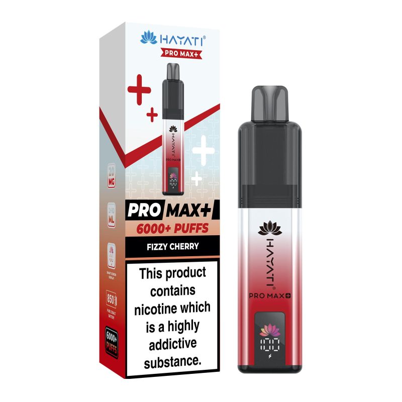 Fizzy Cherry – Hayati Pro Max+ 6000 Vape Kit (2ml + 10ml Refillable Pod)