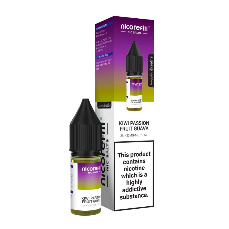 Kiwi Passion Fruit Guava – Nicorefill Nic Salt (10ml)