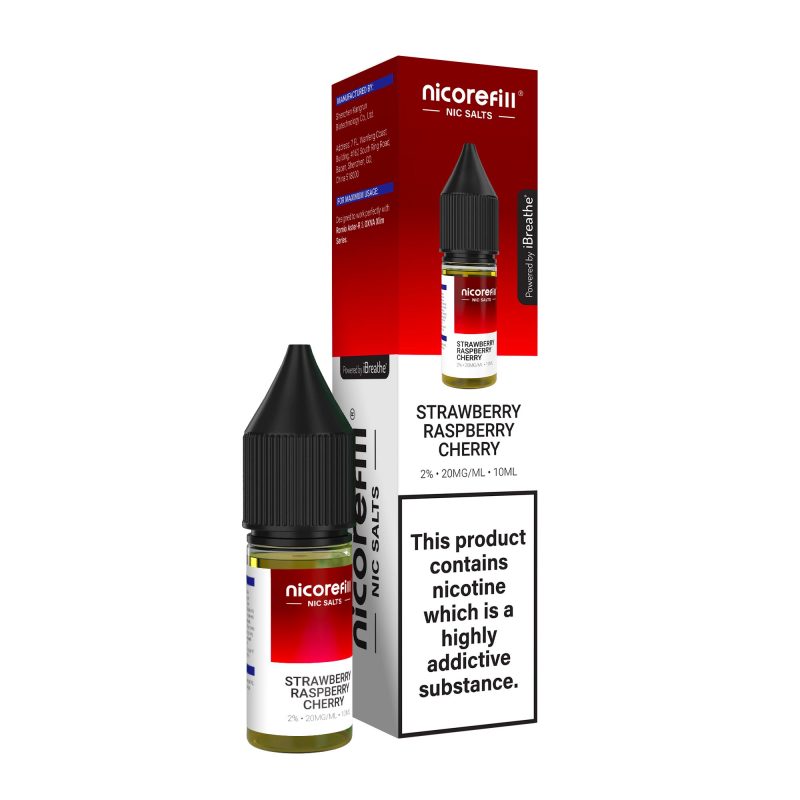 Nicorefill - Strawberry Raspberry Cherry Strawberry Raspberry Cherry – Nicorefill Nic Salt (10ml)
