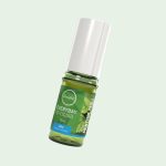 iBreathe Menthol Chill 10ml e-liquid bottle, tilted, on a light background
